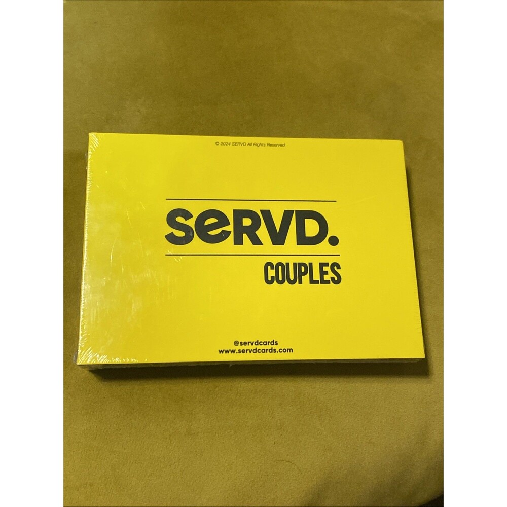 Servd. Couples Adult Card Game 2024 Edition New Sealed